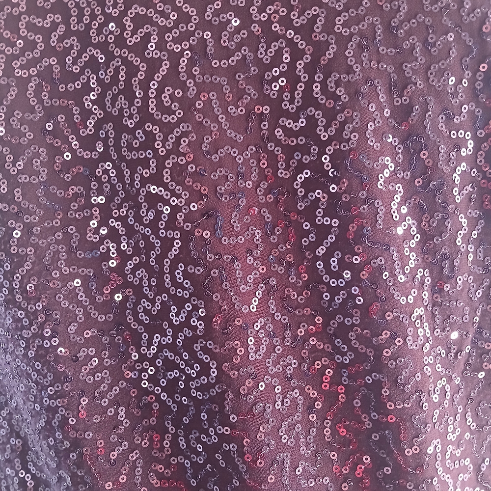 Tibi New York Purple Sequin Cocktail Dress | Long Sleeve Party Mini Dress - Picture 9 of 13
